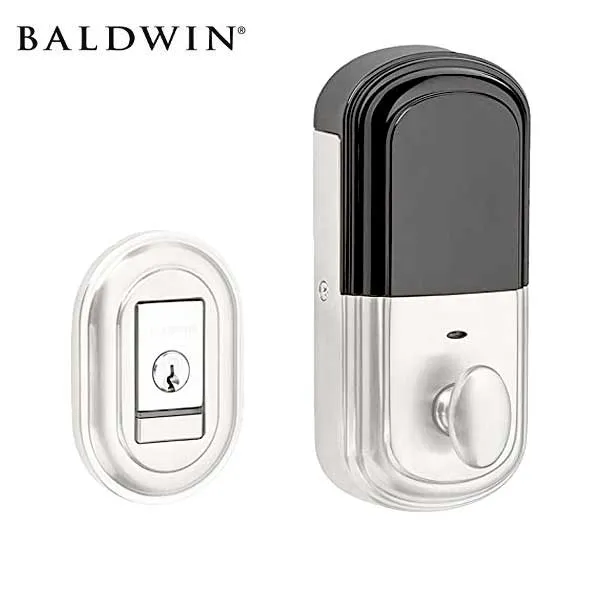 Baldwin Estate Evolved - 8231.B Traditional Electronic Deadbolt - Singl Cyl  - Bluetooth - 260 - Polished Chrome - Grade 2