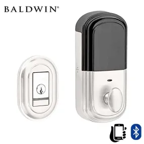 Baldwin Estate Evolved - 8231.B Traditional Electronic Deadbolt - Singl Cyl  - Bluetooth - 260 - Polished Chrome - Grade 2
