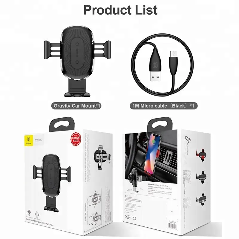 Baseus Premium Wireless Car Charger