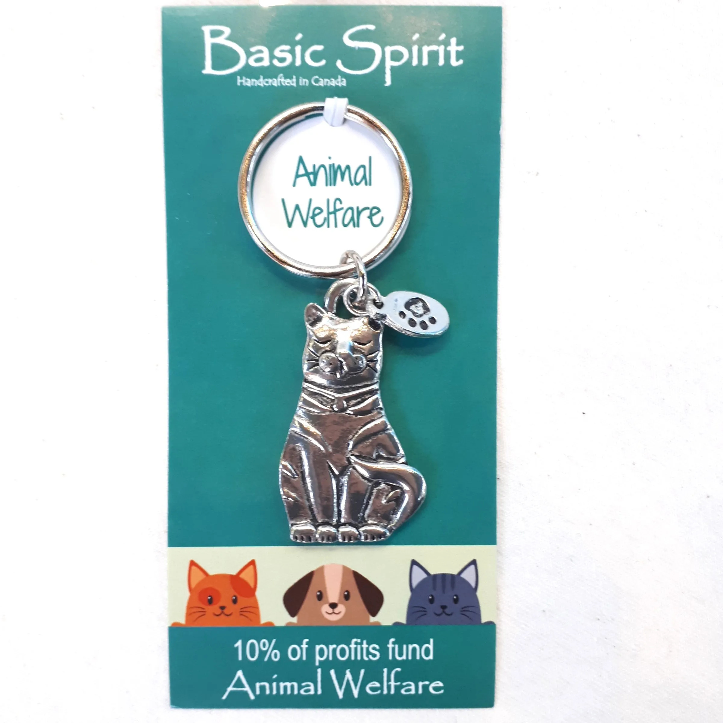 Basic Spirit - Pewter Keychains