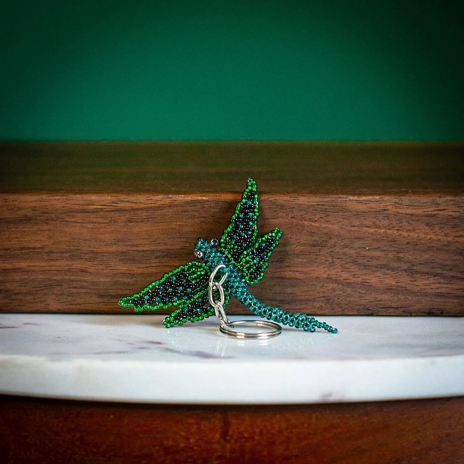Beaded Dragonfly KeyChain
