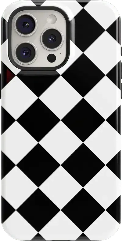 Black Checkerboard | High Contrast Design Case