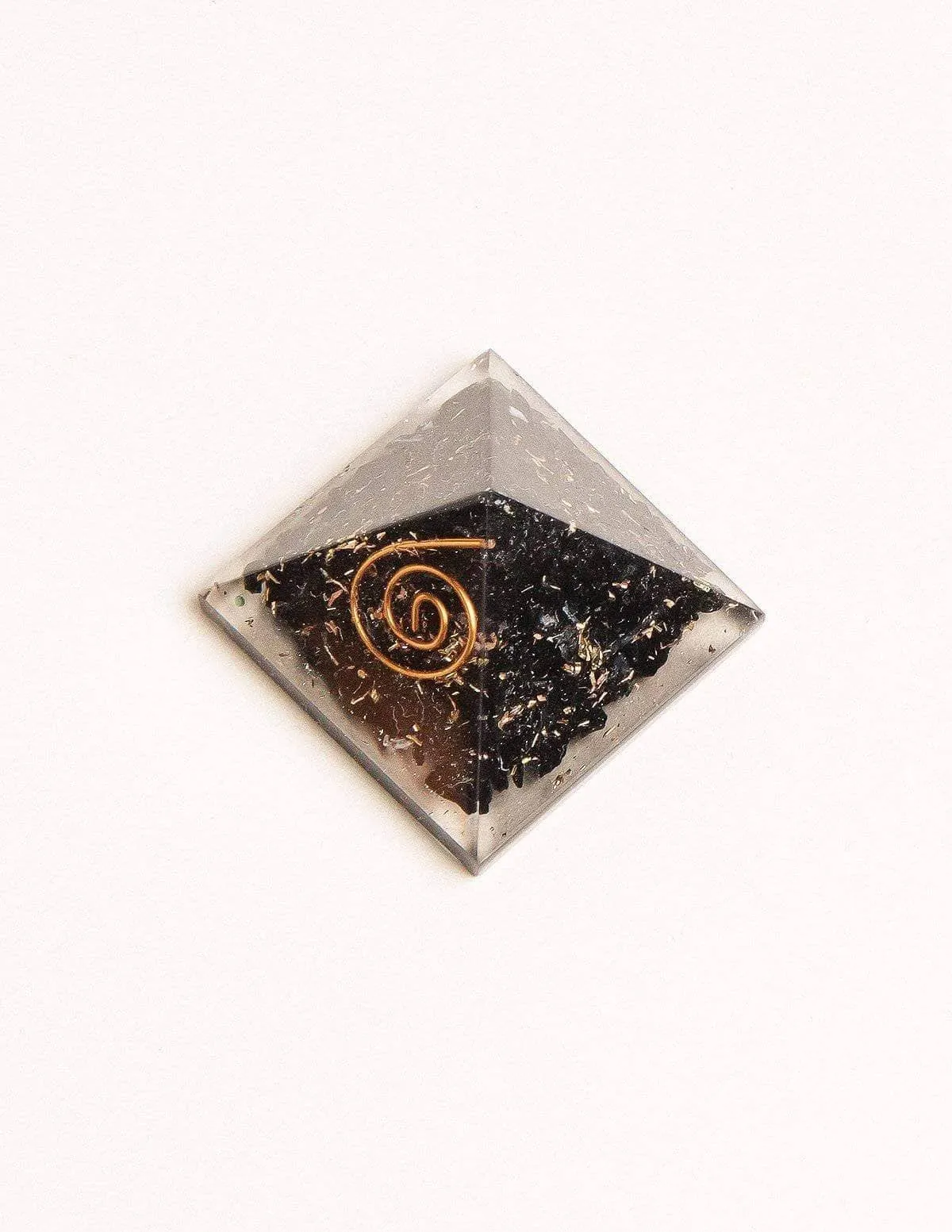 Black Tourmaline Orgone Mini Pyramid
