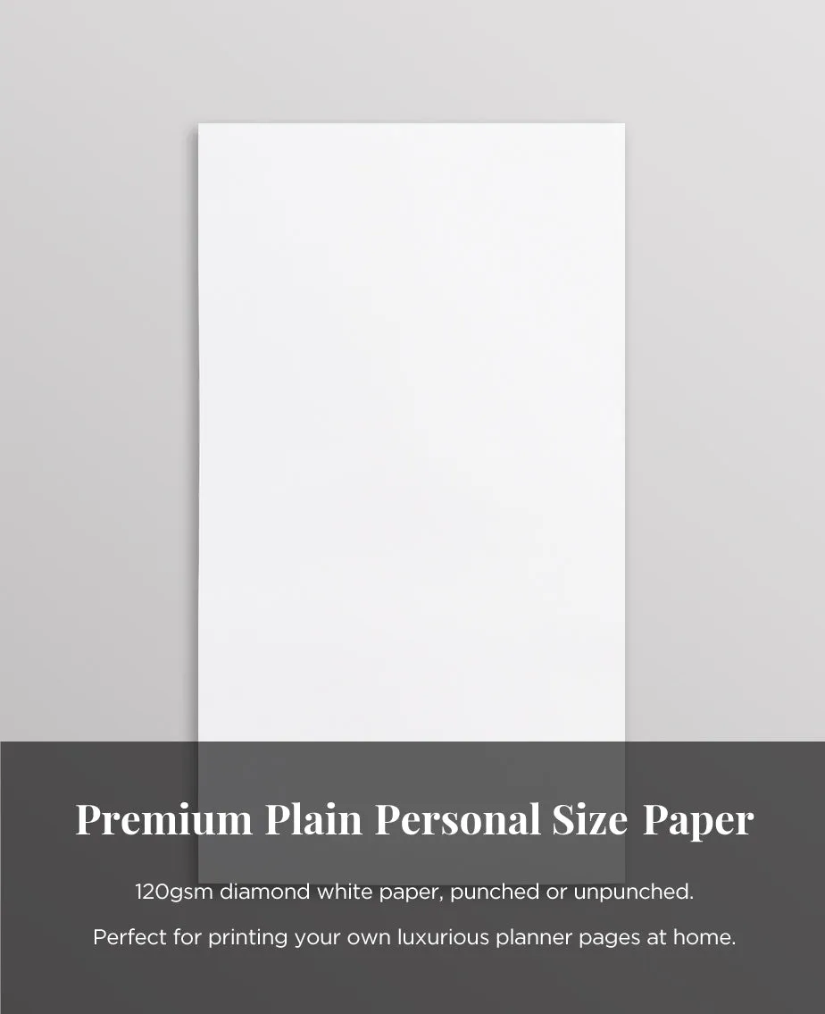 Blank Personal Size Paper