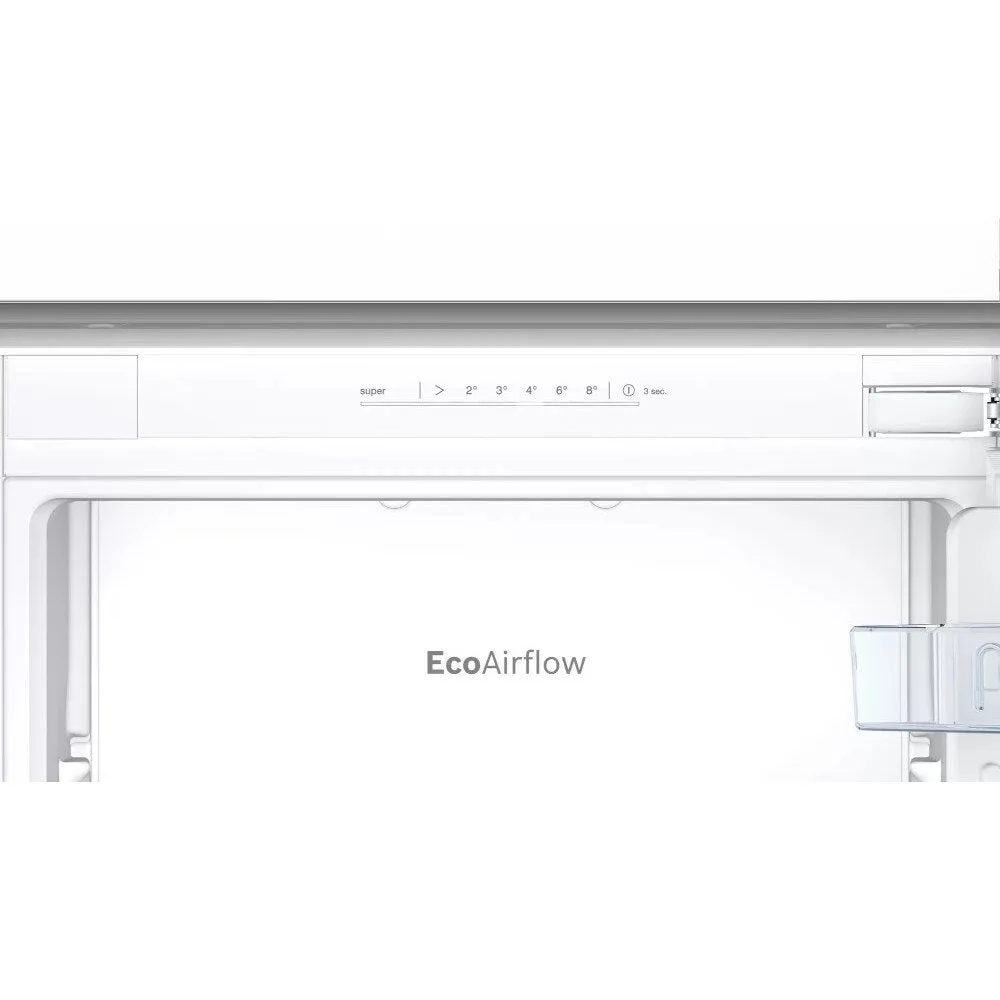 Bosch KIN85NFE0G Series 2 No Frost Integrated Fridge Freezer, Fixed Hinge, 50/50, White, E Rated