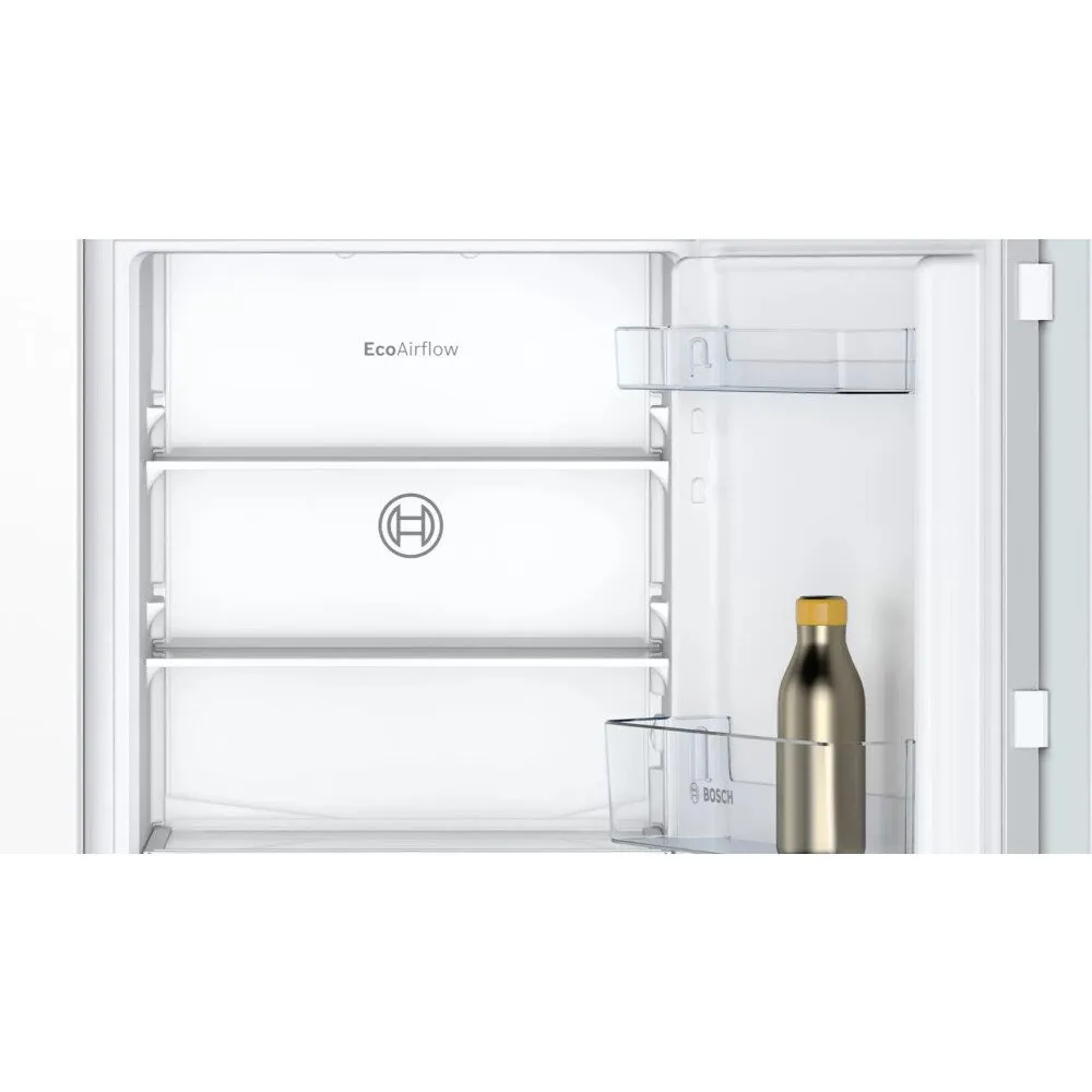 Bosch KIN85NFE0G Series 2 No Frost Integrated Fridge Freezer, Fixed Hinge, 50/50, White, E Rated