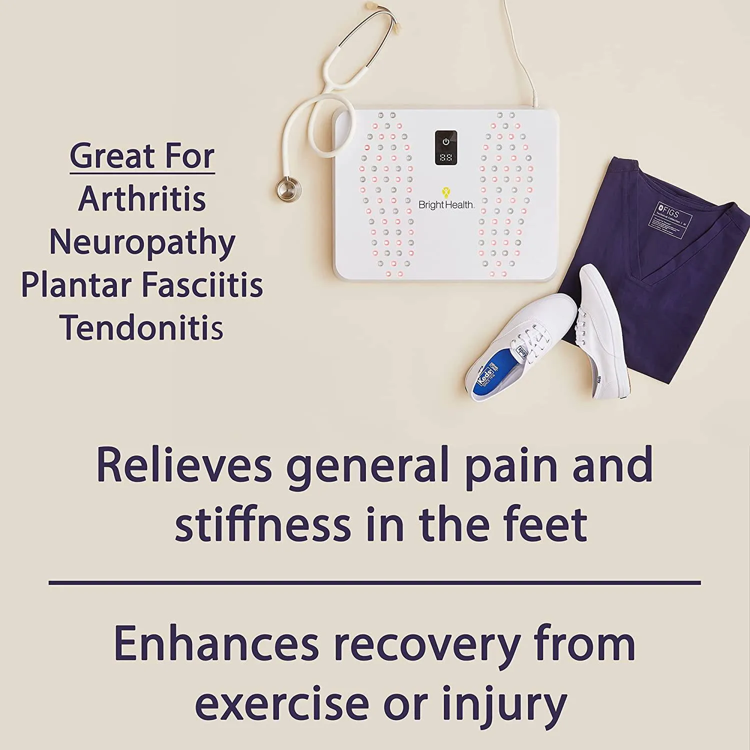Bright Health Red Light Therapy Foot Pain Relief Device