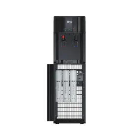 Brio Bottleless Water Dispenser with 3-Stage Filtration, Self-Cleaning, Paddle Dispensing, Hot & Cold, LED Indicator Lights, Black