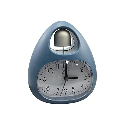 CALANDIS Creative Table Clock Egg Shaped with Nightlight Wake Up for Home Decor Blue | 1 Alarms Clock