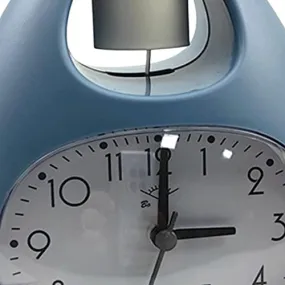 CALANDIS Creative Table Clock Egg Shaped with Nightlight Wake Up for Home Decor Blue | 1 Alarms Clock