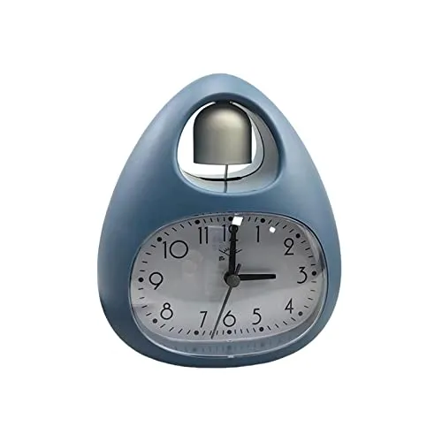 CALANDIS Creative Table Clock Egg Shaped with Nightlight Wake Up for Home Decor Blue | 1 Alarms Clock