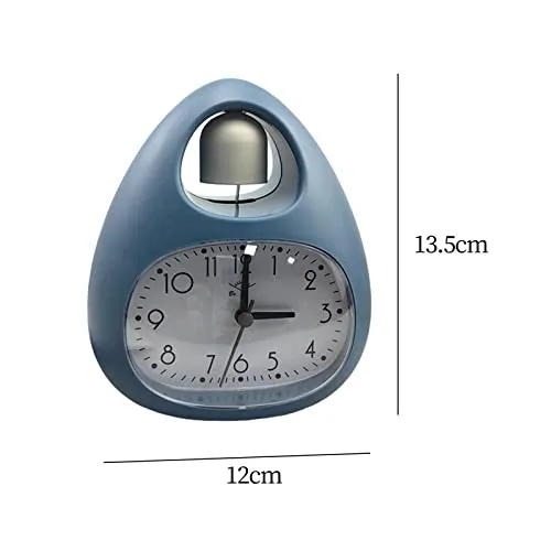 CALANDIS Creative Table Clock Egg Shaped with Nightlight Wake Up for Home Decor Blue | 1 Alarms Clock