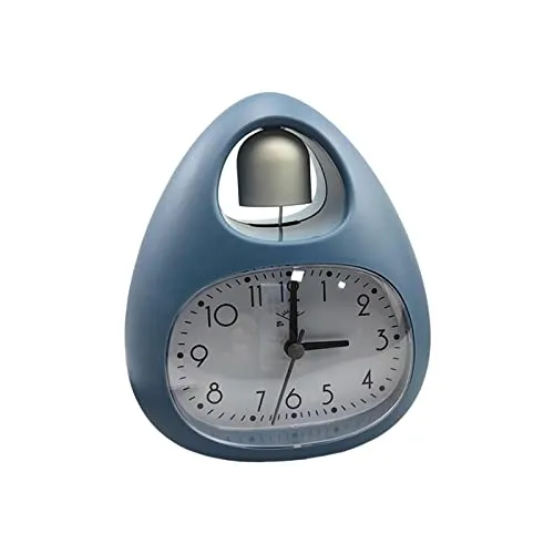 CALANDIS Creative Table Clock Egg Shaped with Nightlight Wake Up for Home Decor Blue | 1 Alarms Clock