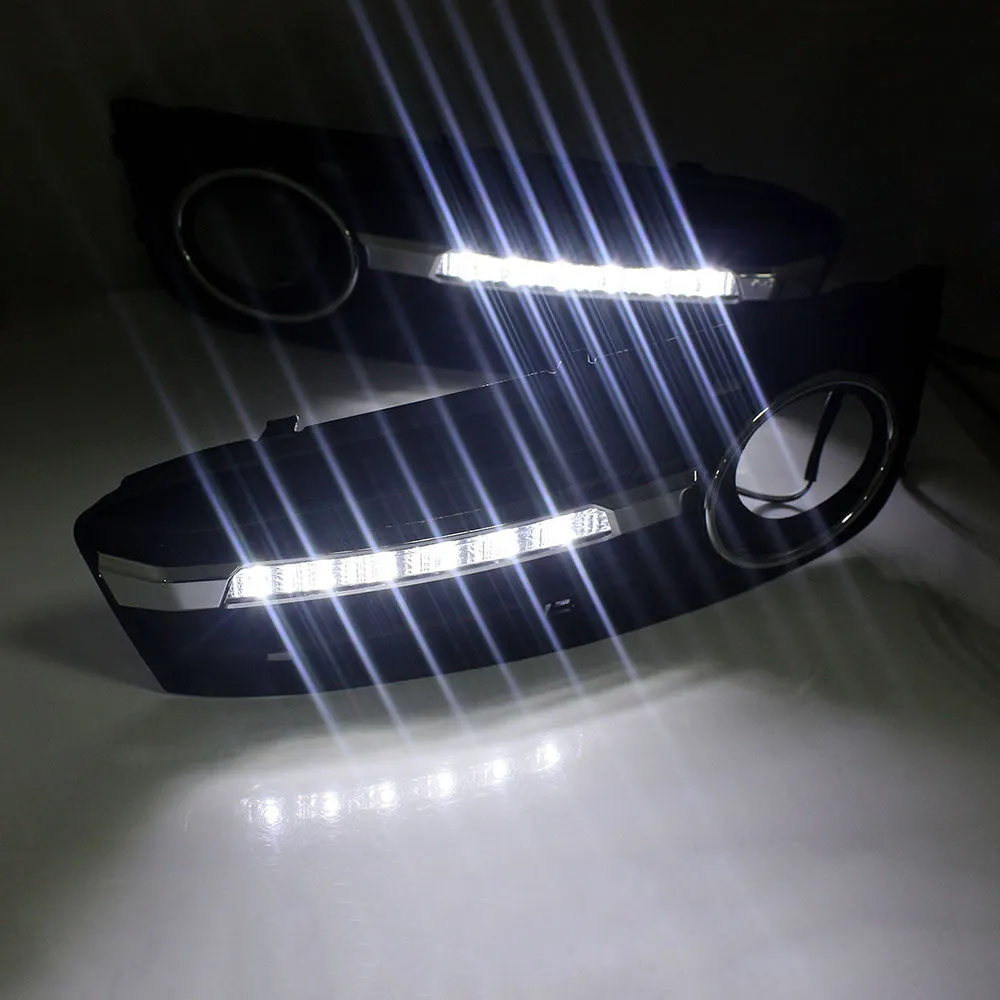 Car LED Daytime Running light DRL Fog Light For Audi A4 B8 2009-2012