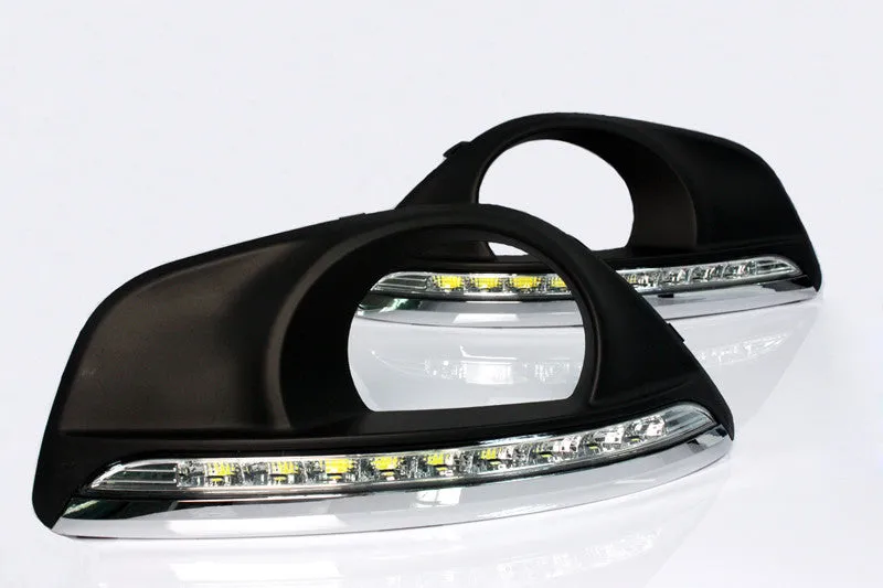Car LED Daytime Running light DRL Fog Light For Hyundai Santa Fe 2010-2012
