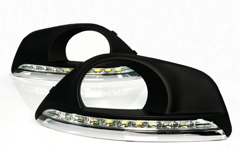 Car LED Daytime Running light DRL Fog Light For Hyundai Santa Fe 2010-2012