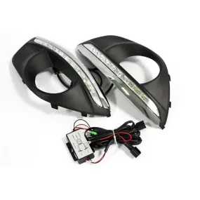 Car LED Daytime Running light DRL Fog Light For Hyundai Santa Fe 2010-2012