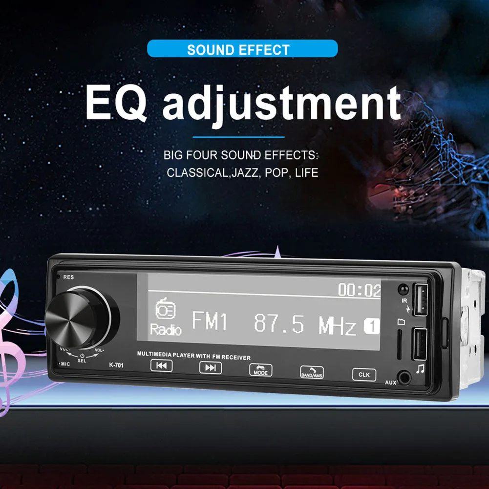 Car Mp3 Player K701 Bluetooth Iso Interface Hands-free Calling