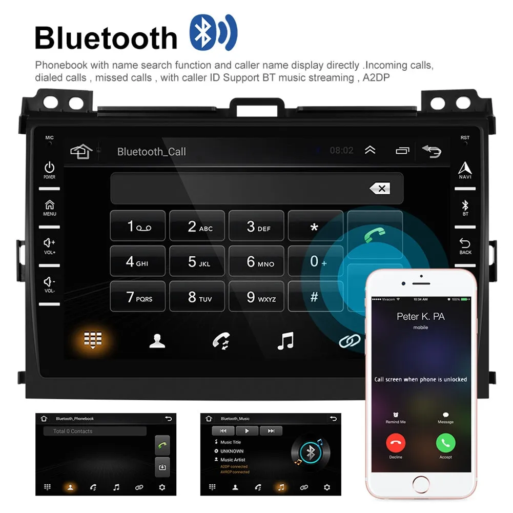 Car Radio Multimedia Player 8-inch Large-screen android