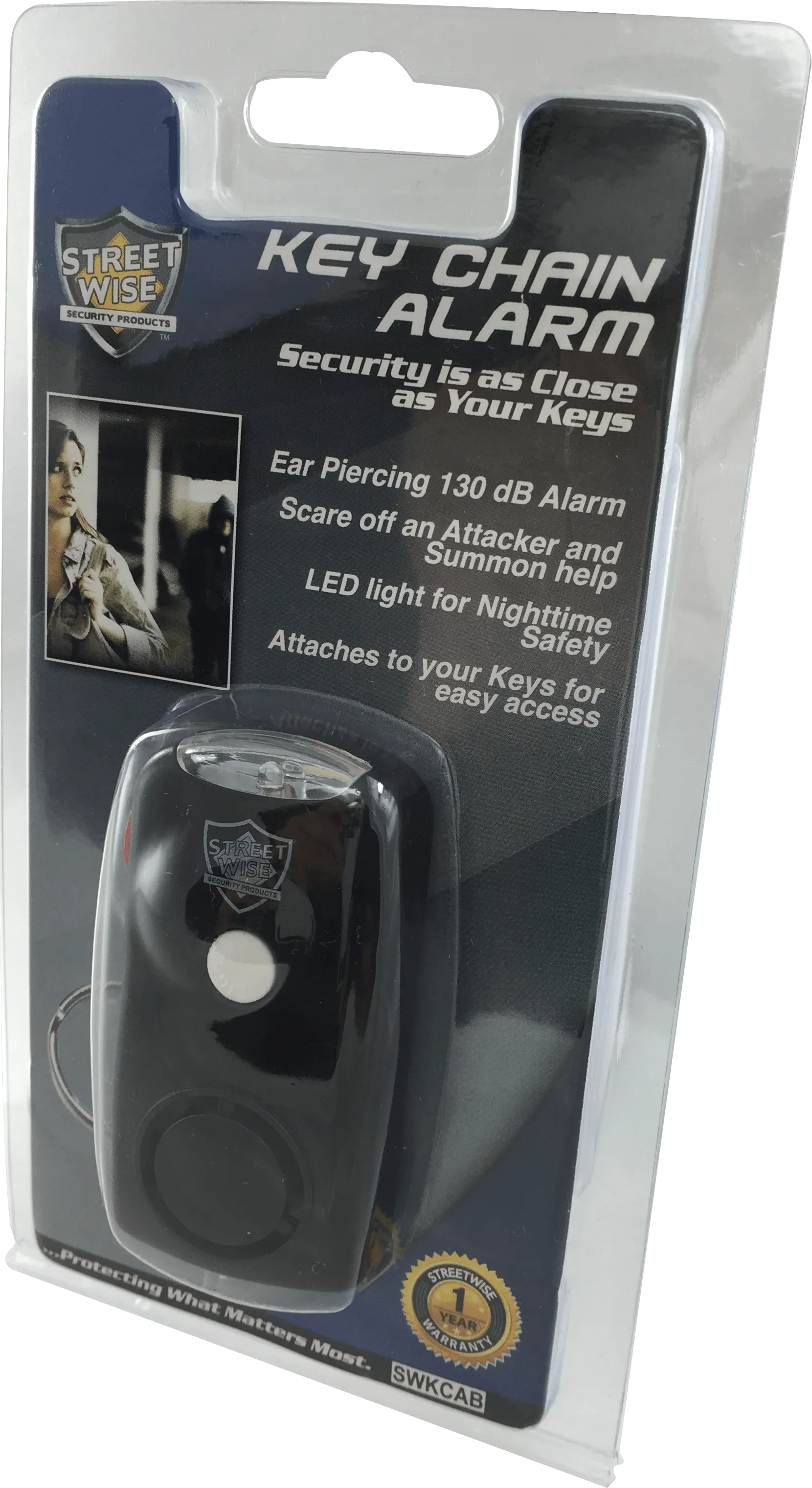 Car Safety Streetwise Security Key Alert with Flashlight