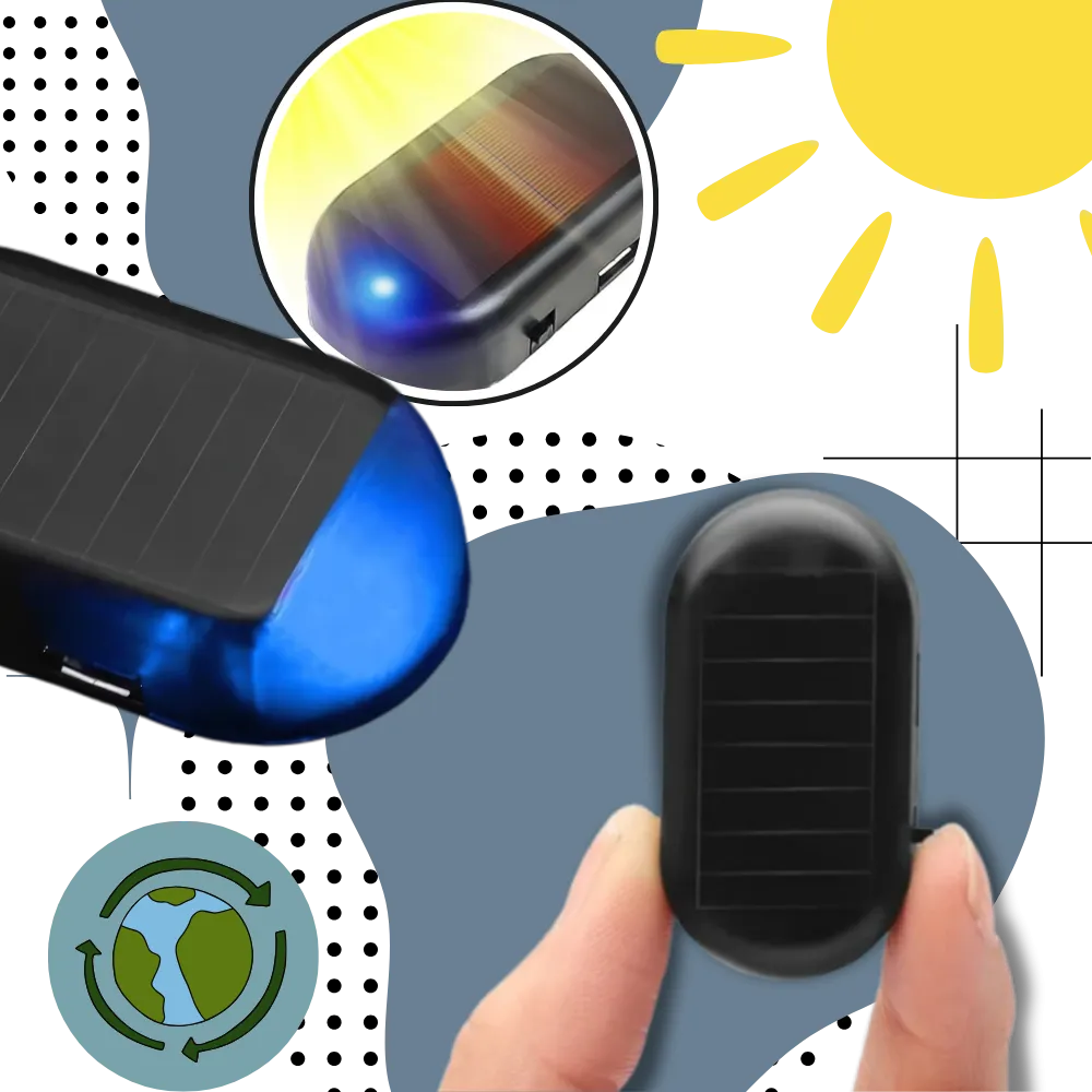 Car Solar Alarm Light