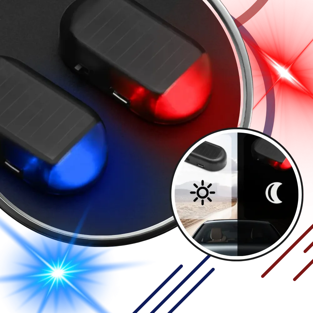 Car Solar Alarm Light