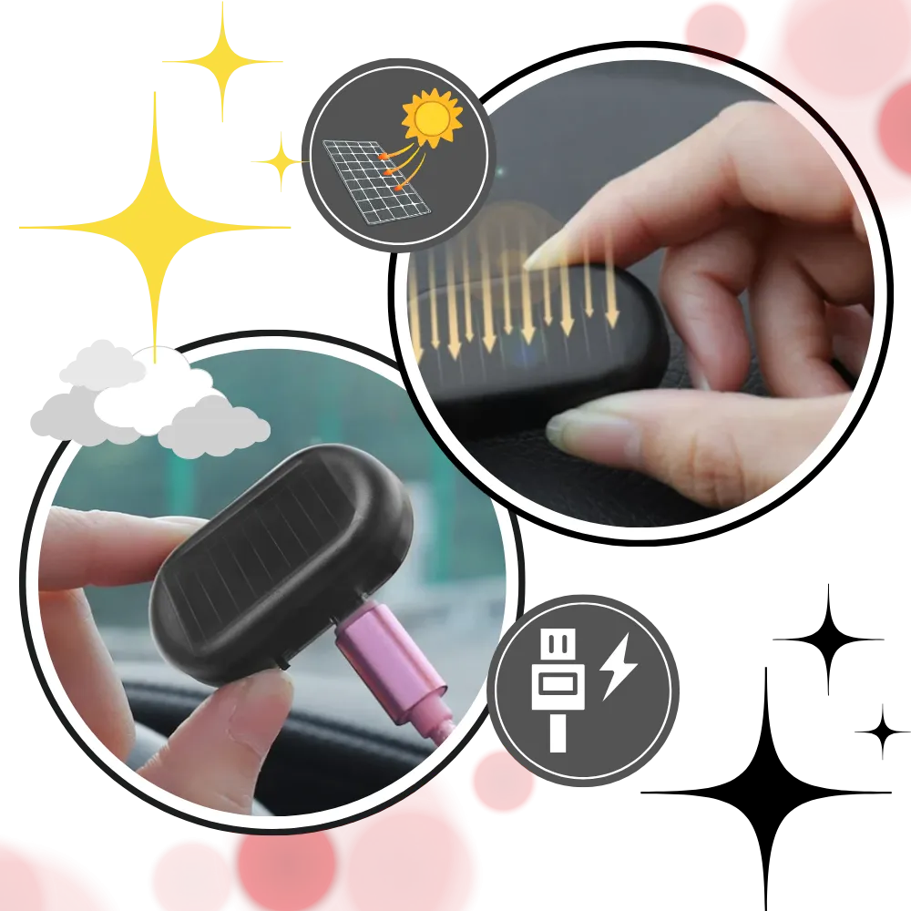 Car Solar Alarm Light