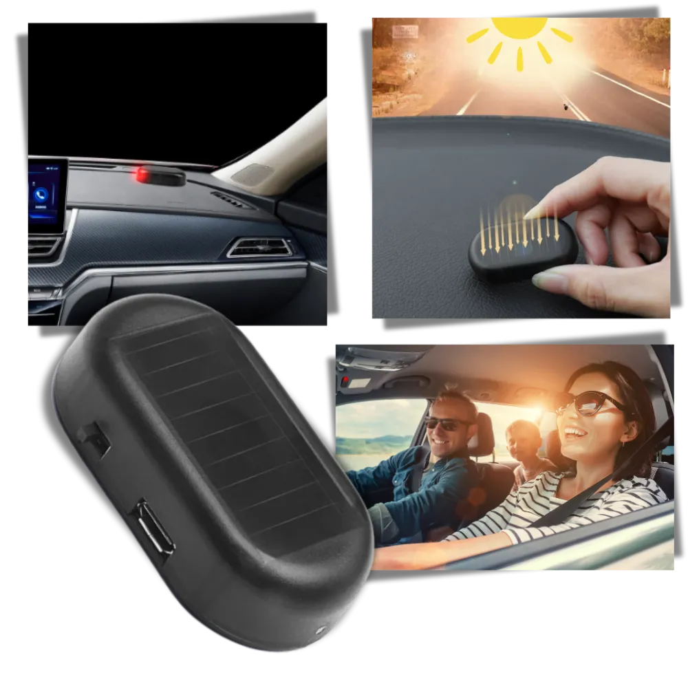 Car Solar Alarm Light
