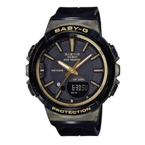 Casio Baby-G For Running Series Step Tracker Black Resin Strap Watch BGS100GS-1A