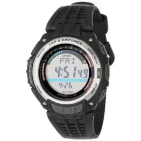 CASIO MEN'S PEDOMETER BLACK RESIN STRAP WATCH SGW200-1