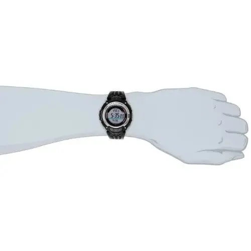 CASIO MEN'S PEDOMETER BLACK RESIN STRAP WATCH SGW200-1