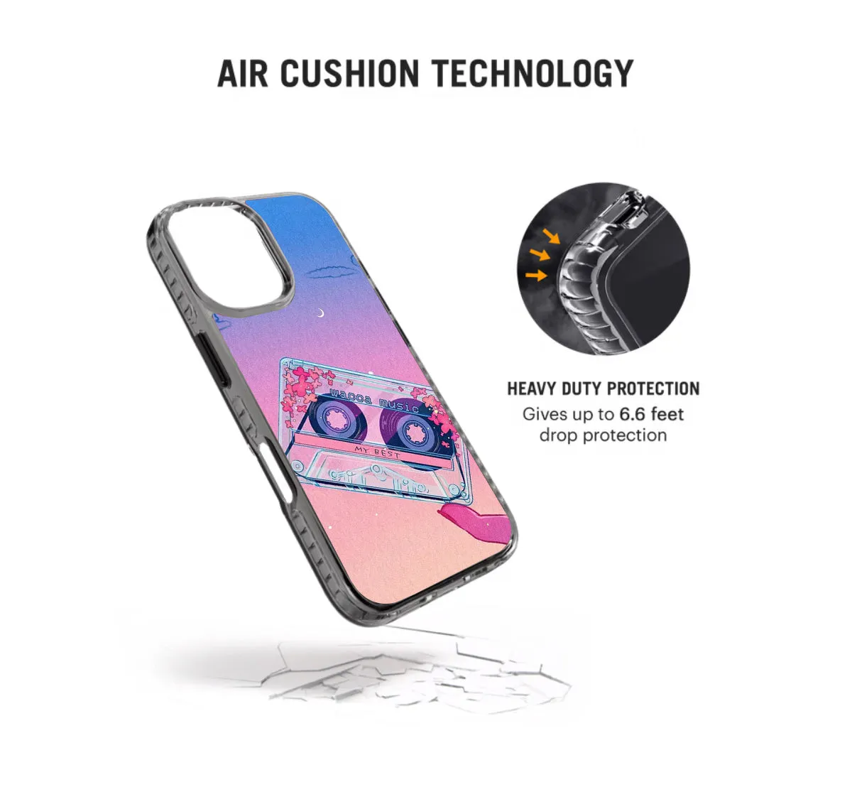 Cassette Pixel Art Stride 2.0 Phone Case Cover