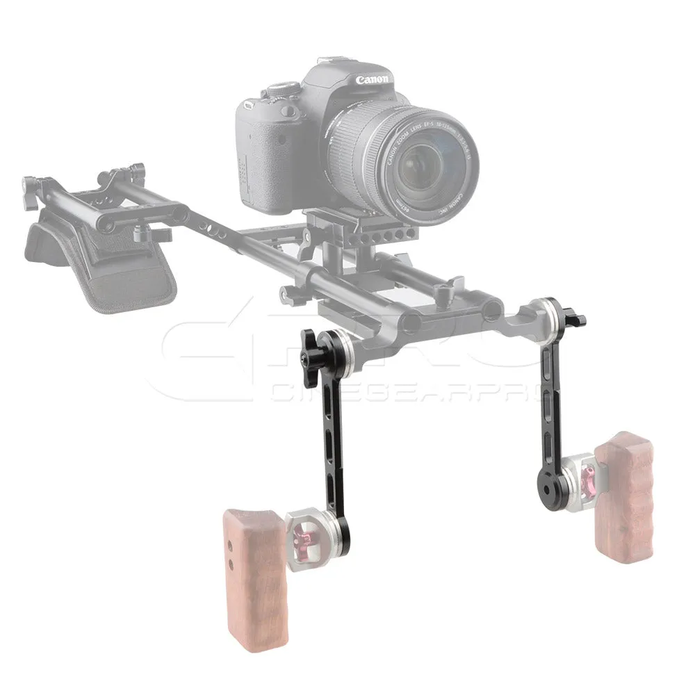 CGPro Arri Rosette Handle Grip Extension Arm with Nato Rail