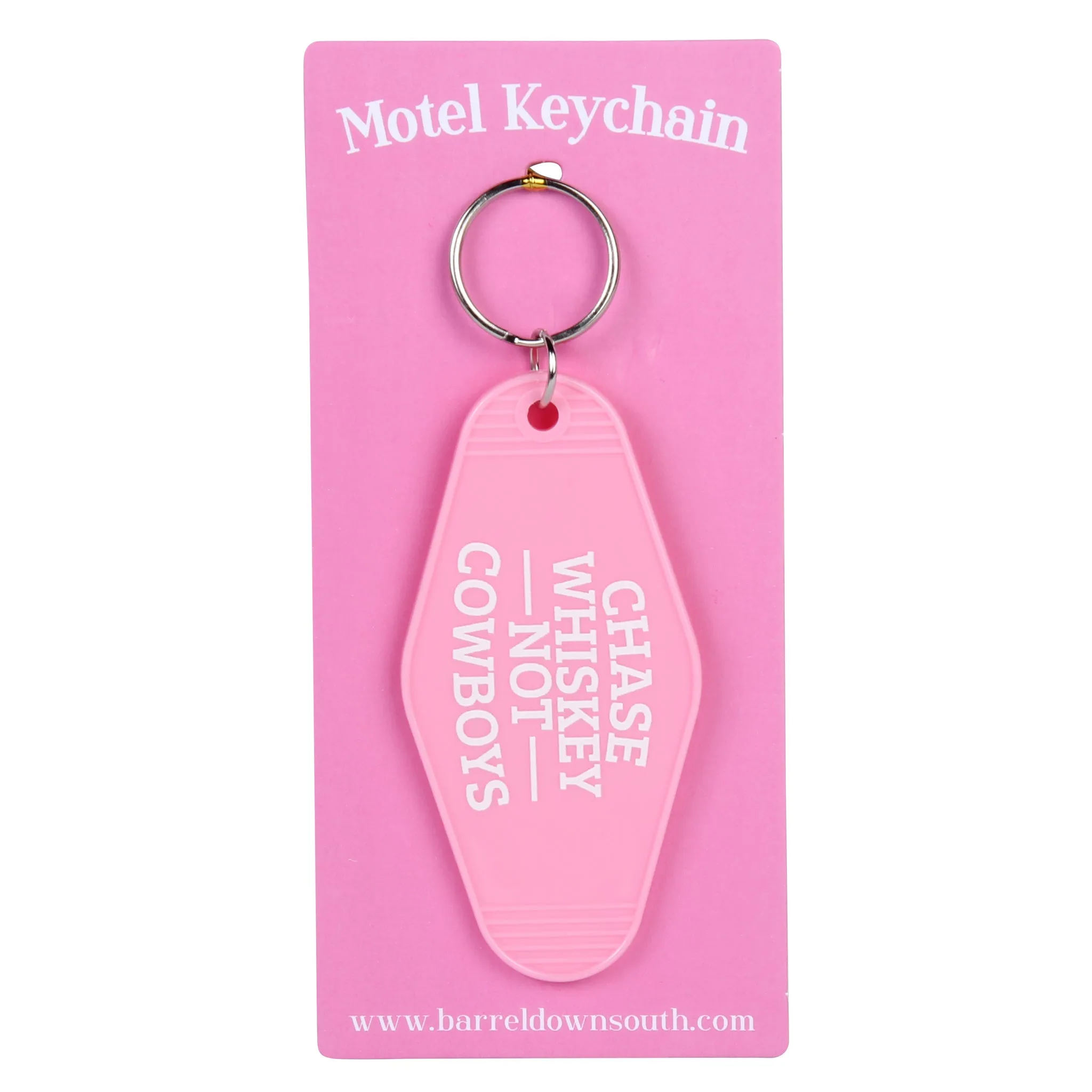 Chase Whiskey Not Cowboys Hotel Motel Key Chain