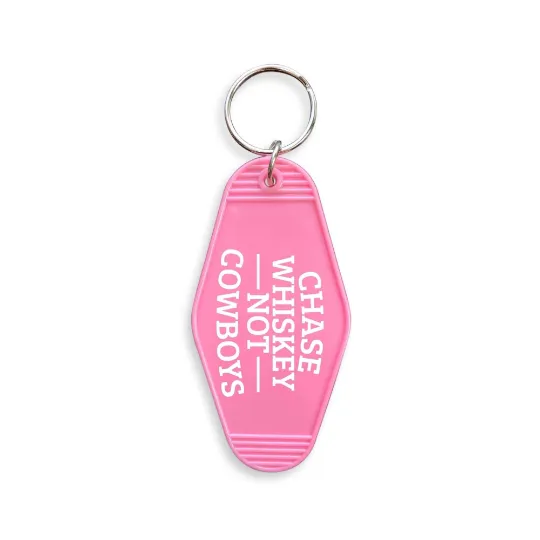 Chase Whiskey Not Cowboys Hotel Motel Key Chain