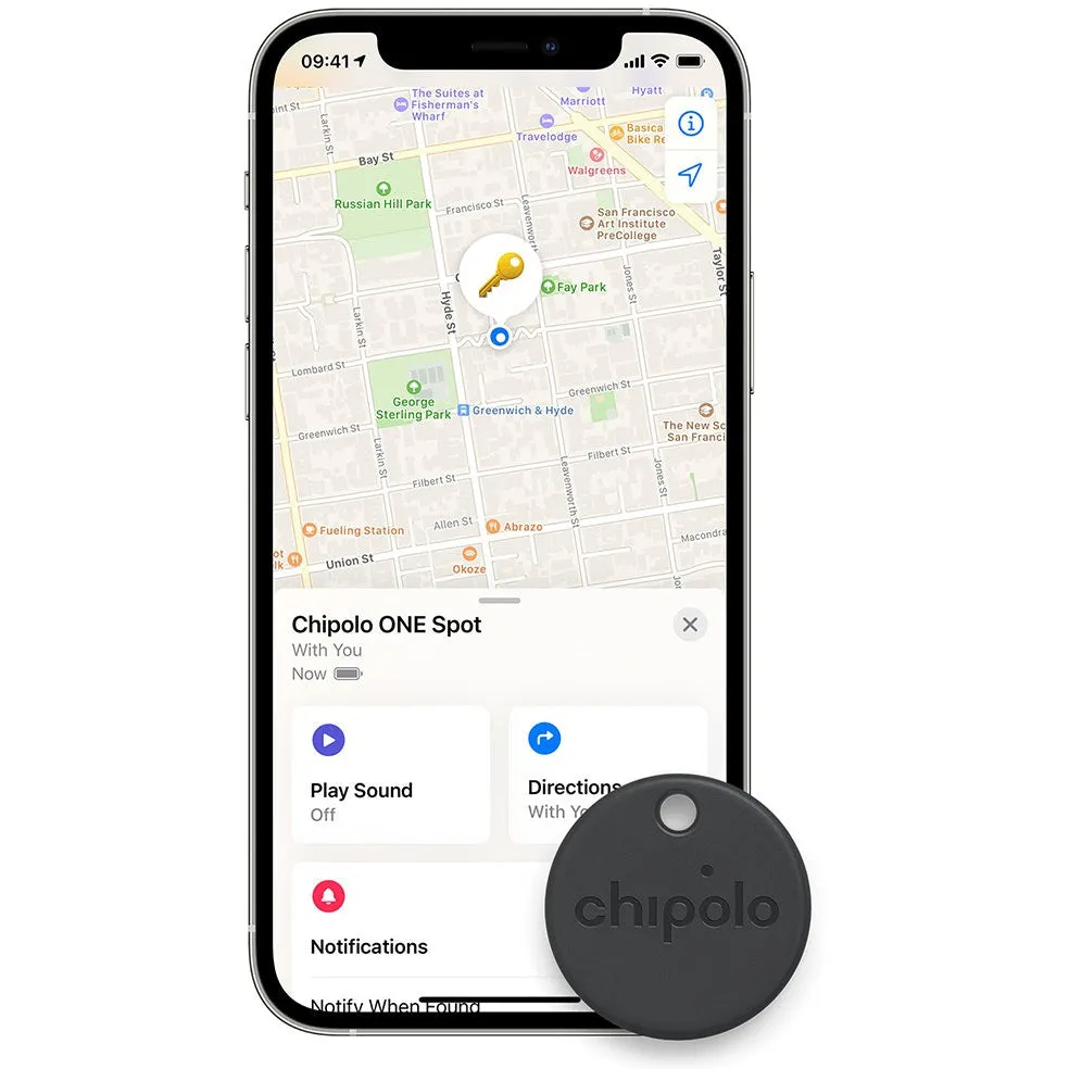 Chipolo ONE Spot Bluetooth Tracker - Grey | CH-C21M-GY-R