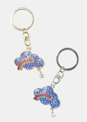 Cloud Rainbow Keychain