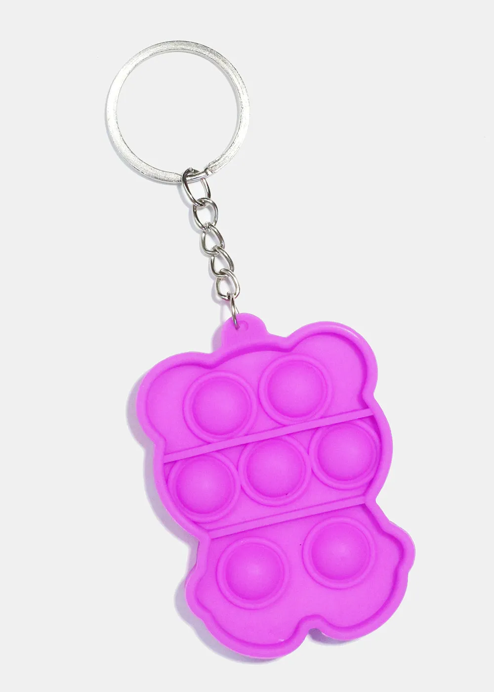 Colorful Bear Push Pop Keychain