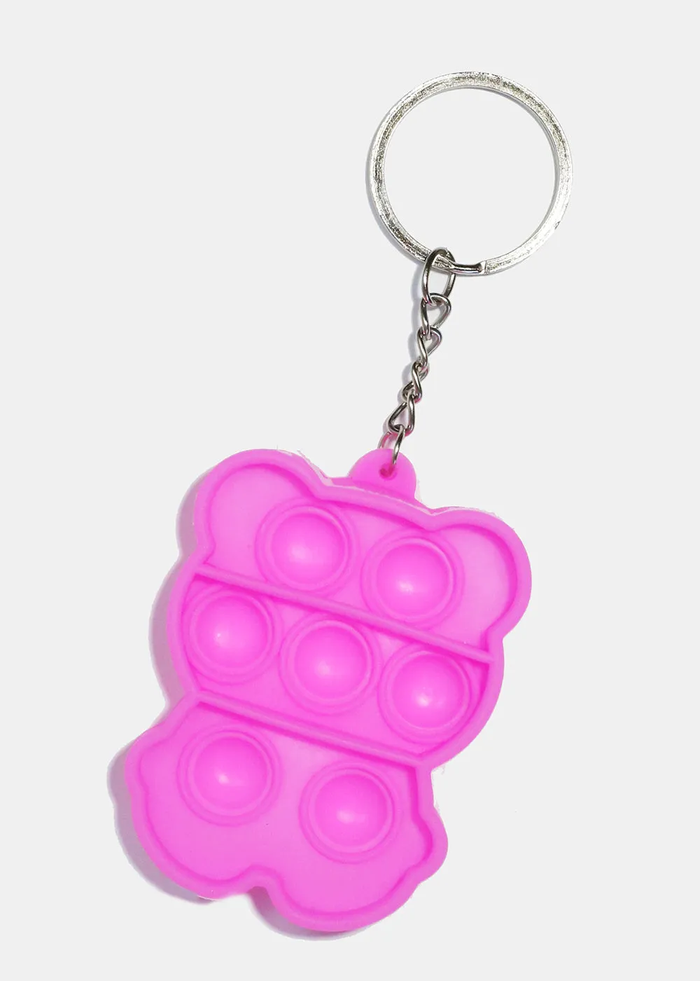 Colorful Bear Push Pop Keychain