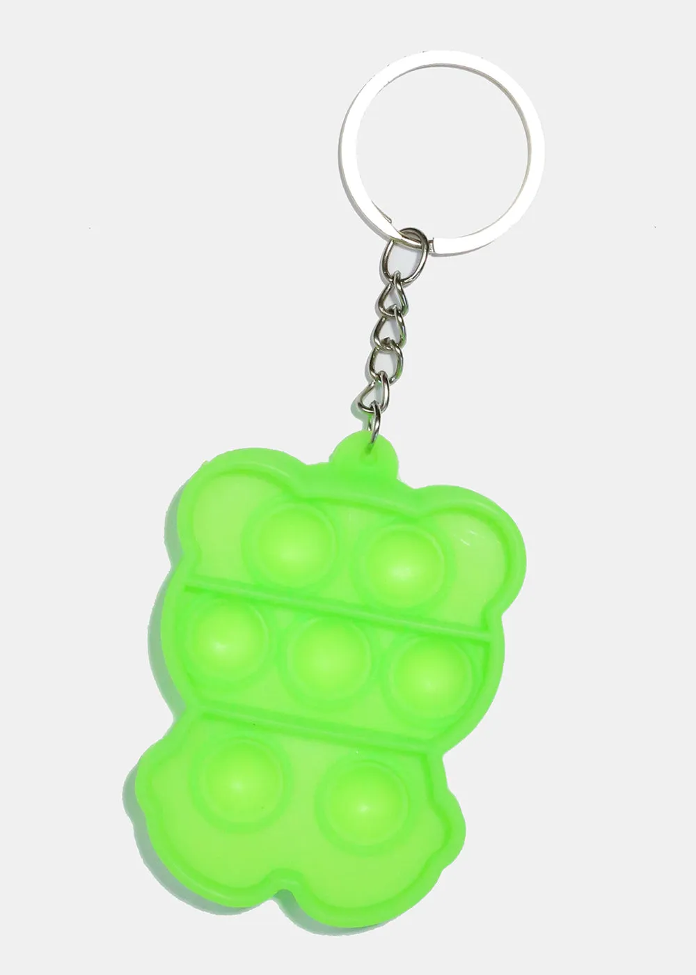 Colorful Bear Push Pop Keychain