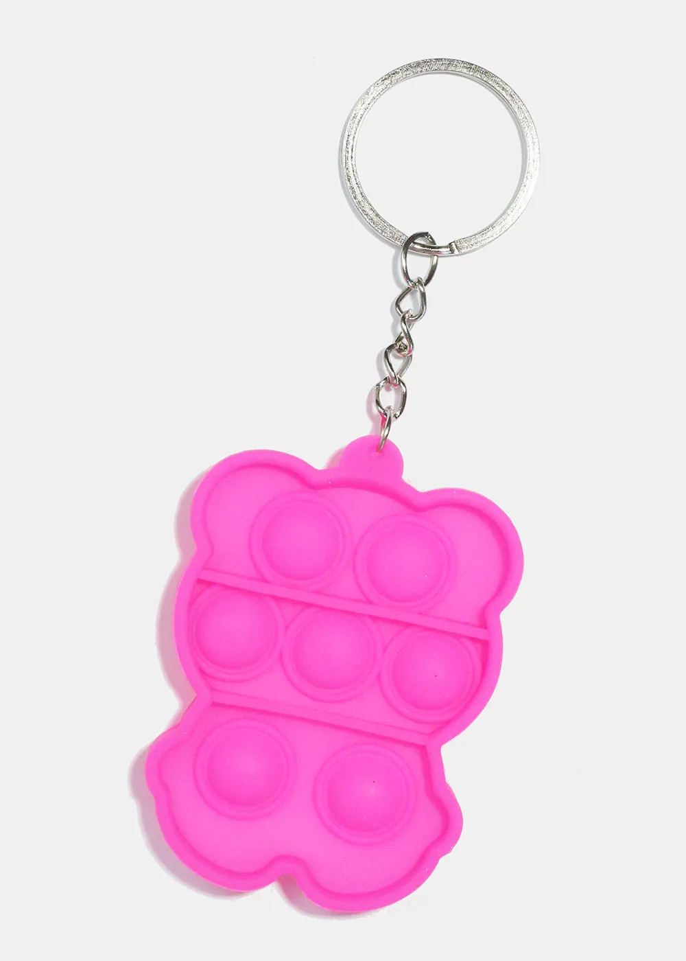 Colorful Bear Push Pop Keychain