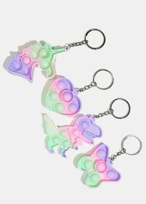 Colorful Push Pop Keychain Fidget