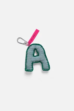Crochet Letter Keychain Charm