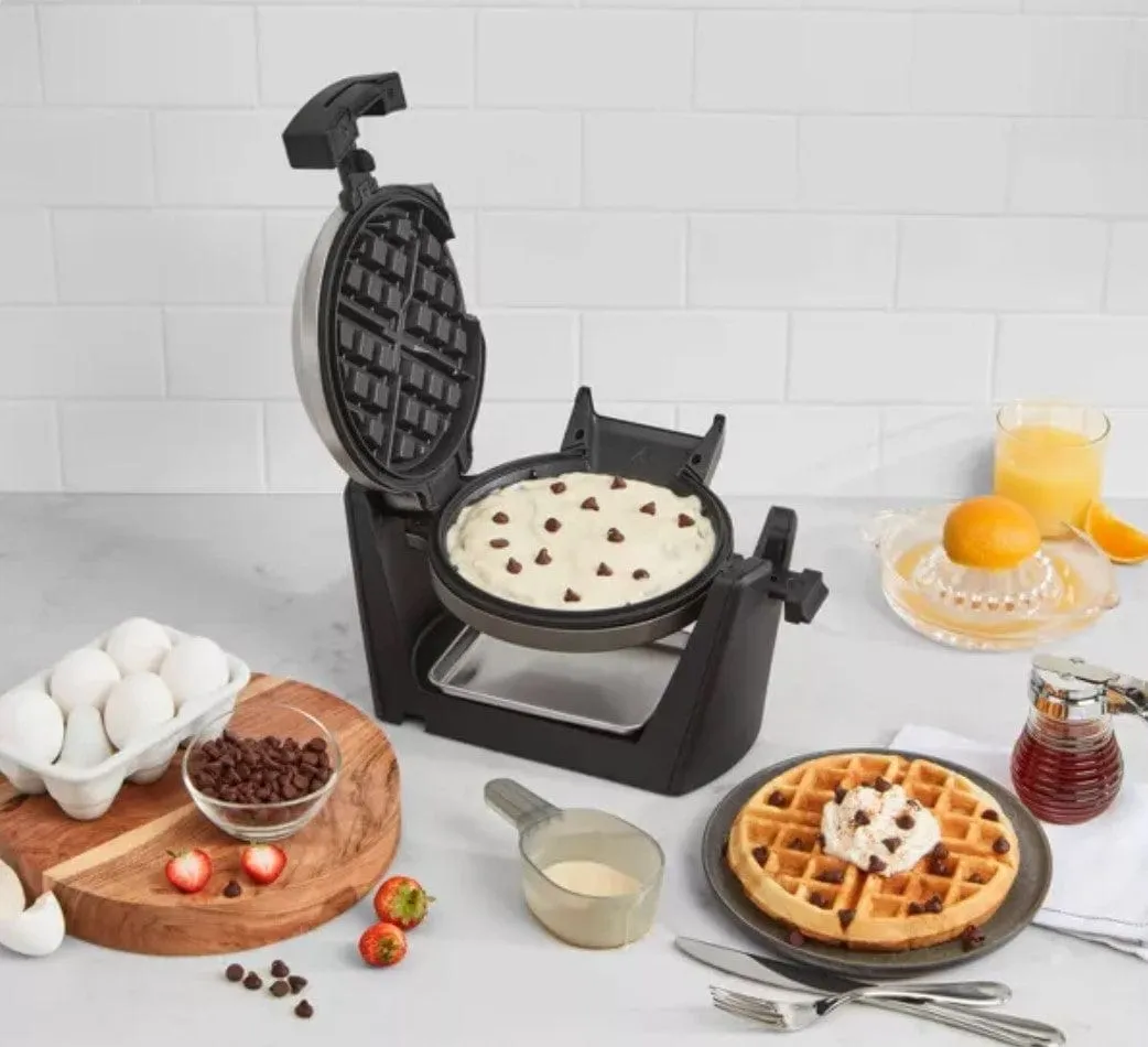 Cuisinart Convertible Belgian Waffle Maker Bake Vertical Bake Horizontal - Certified Refurbished