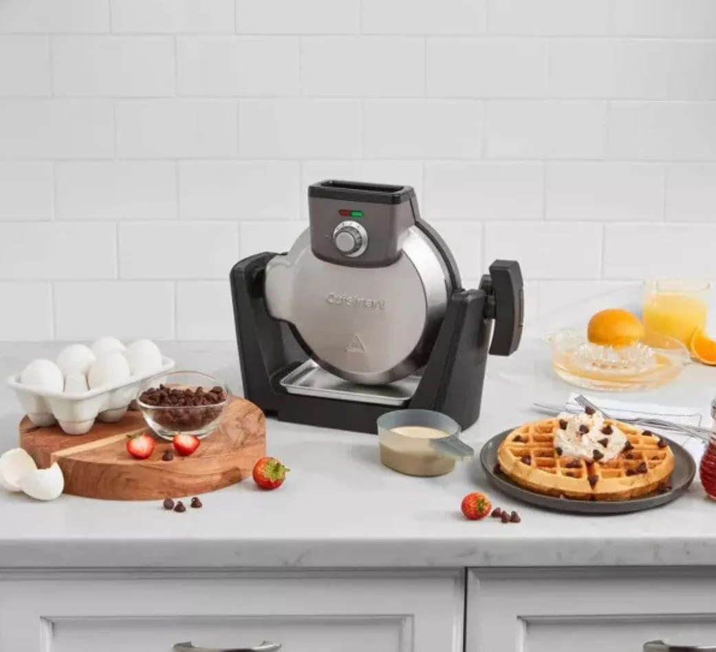 Cuisinart Convertible Belgian Waffle Maker Bake Vertical Bake Horizontal - Certified Refurbished