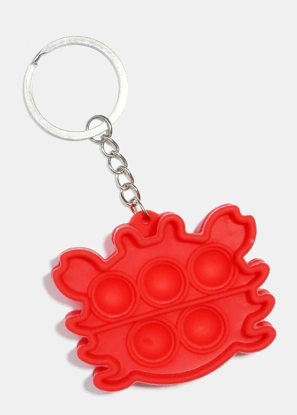 Cute Crab Push Pop KeyChain