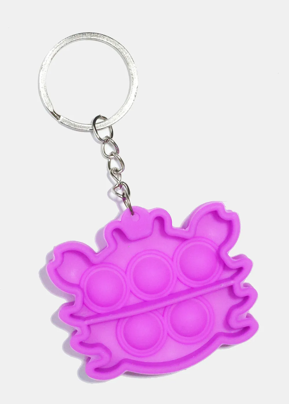 Cute Crab Push Pop KeyChain