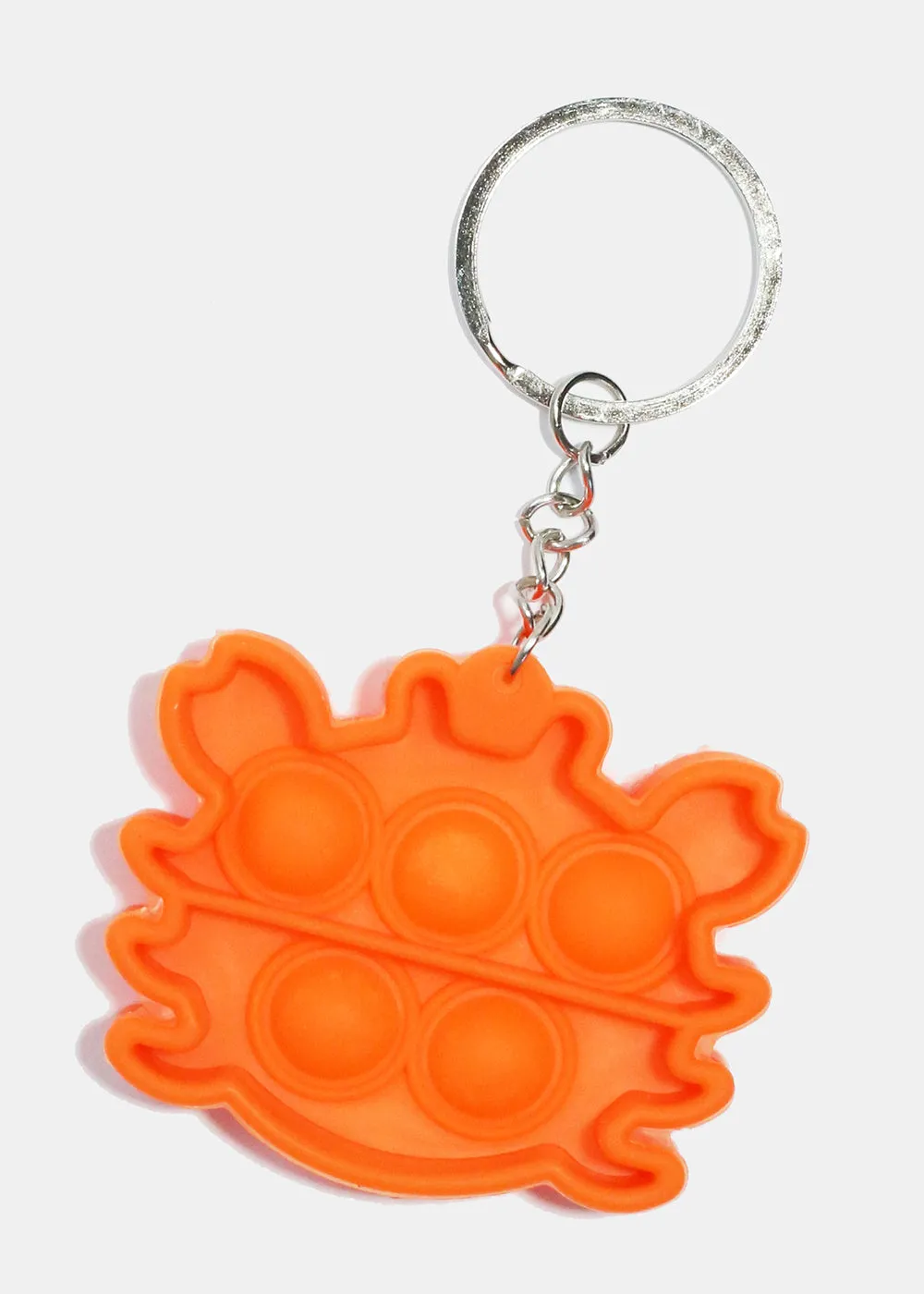 Cute Crab Push Pop KeyChain