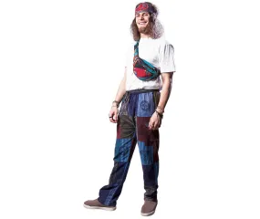 Cute Fanny Pack, Hippie Hip Pack, 100% Cotton, Buckle Strap, Zipper Pouches