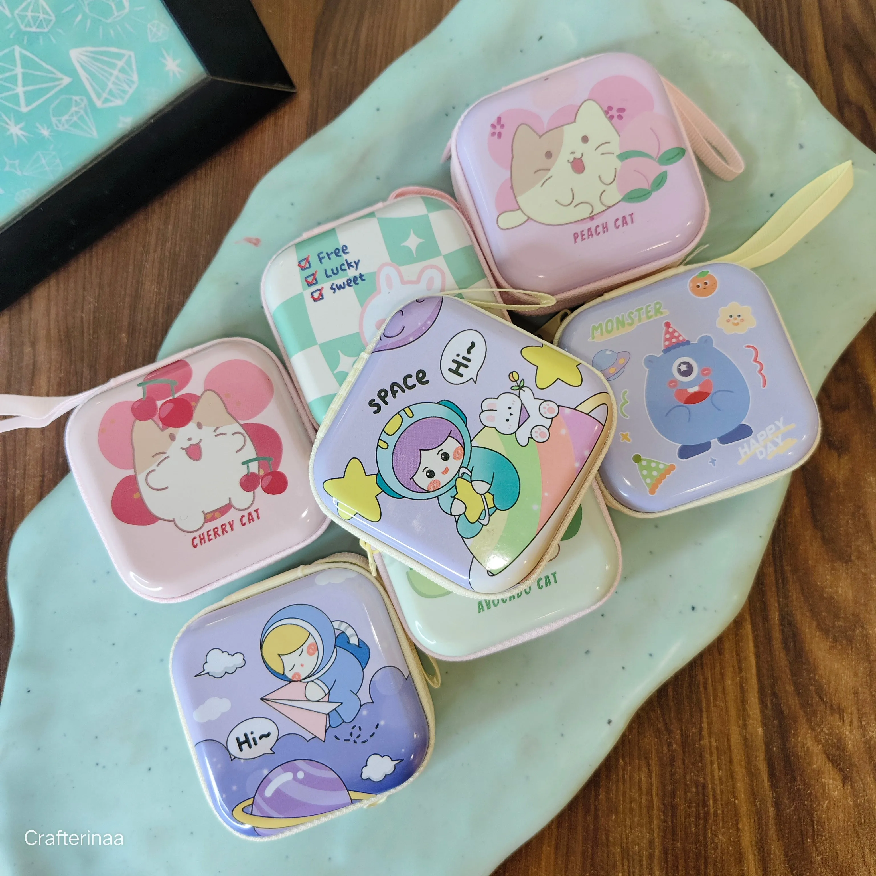 Cute tin coin pouches